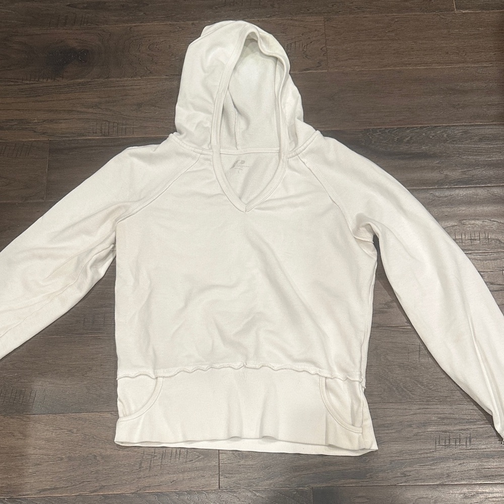 White Hooded Pullover with Kangaroo 🦘 Pocket